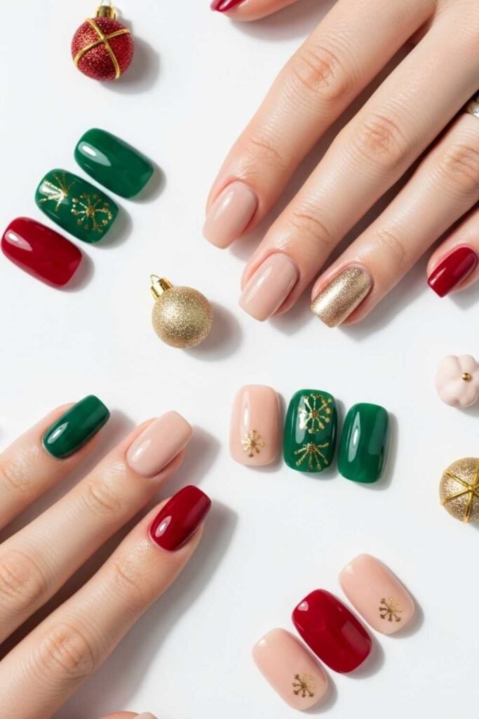 Best Christmas Nail Colors and Ideas