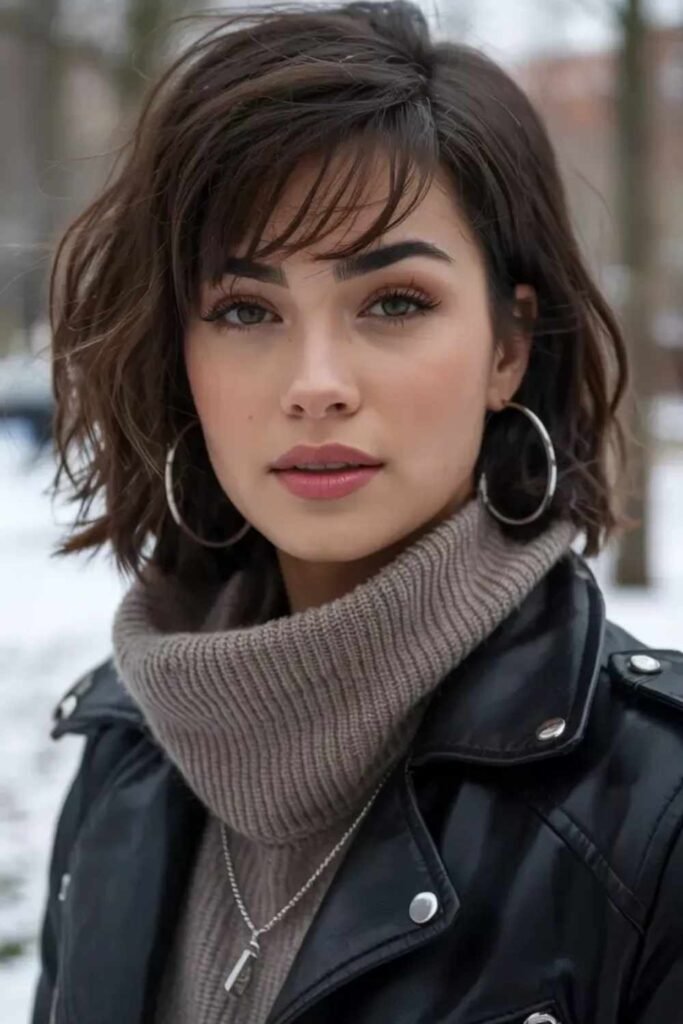 Best Winter Haircuts for Round Faces