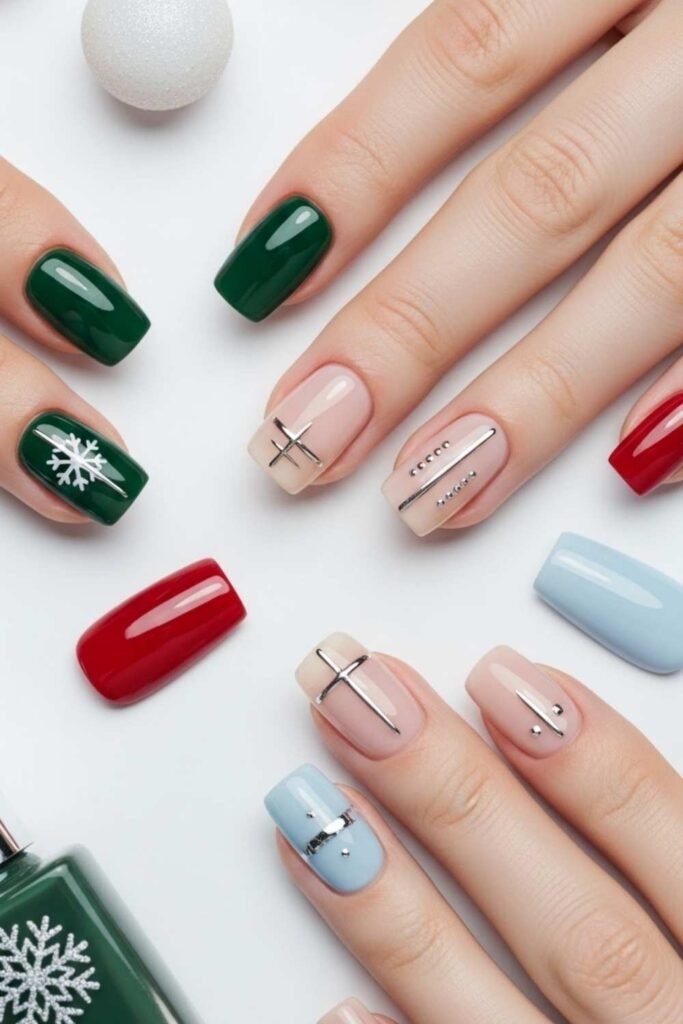 Latest Trends in Christmas Nail Colors 2025 Winter Nail Designs