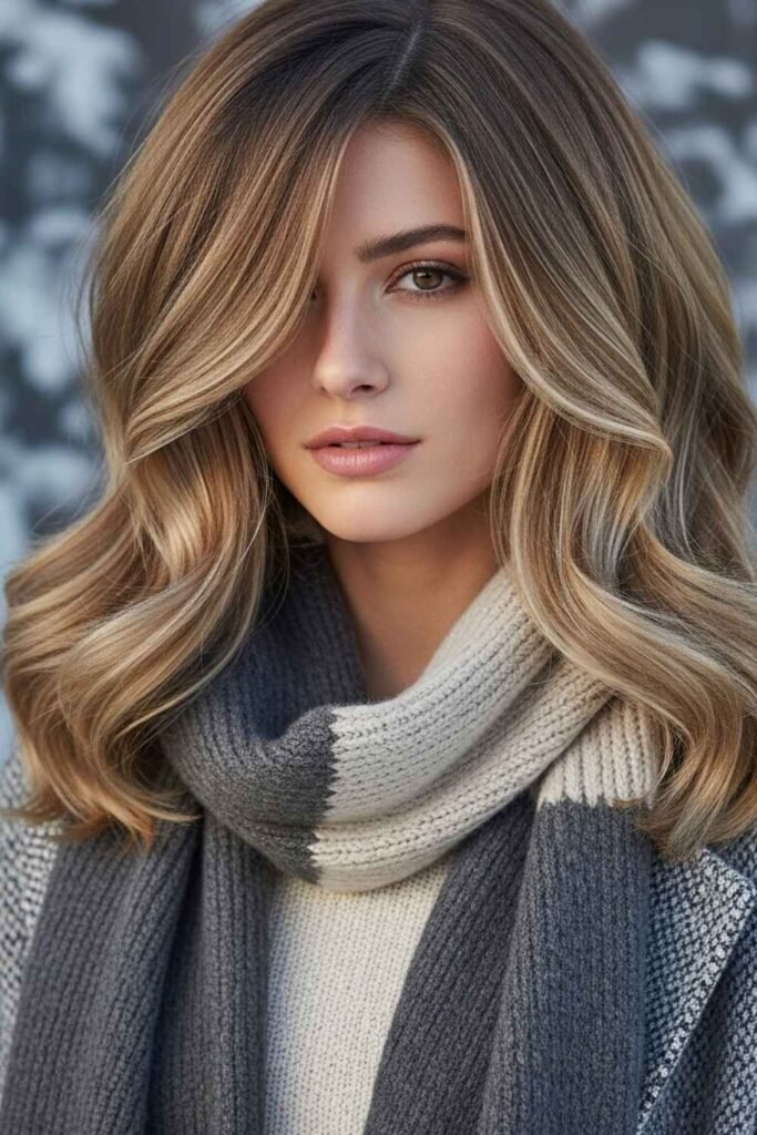 Latest Trends in Medium Haircuts Winter Layered Styles