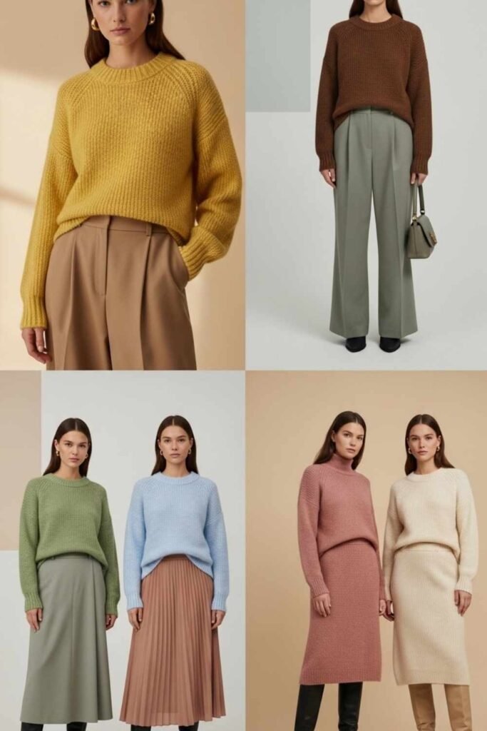 Popular Colors in Sweater Outfits for Women 2026