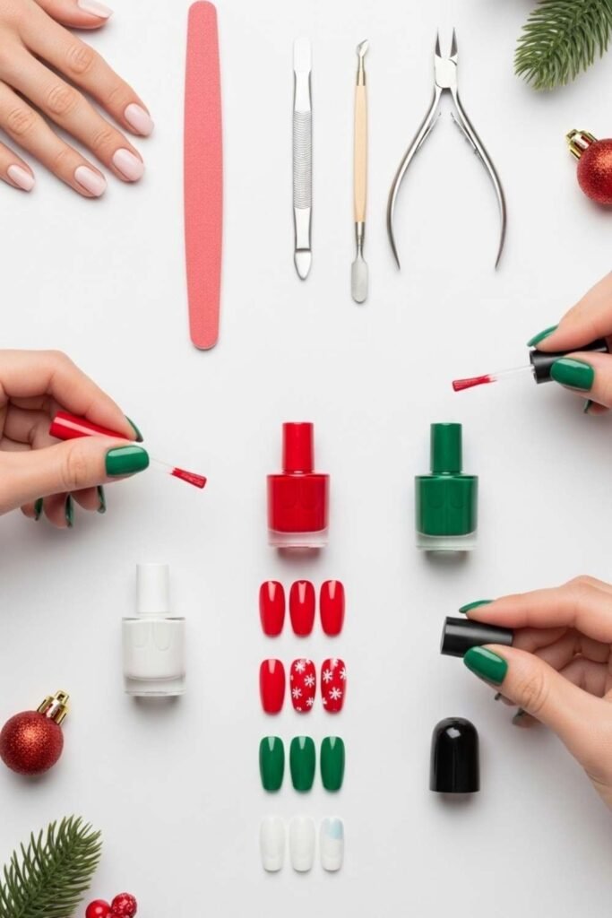 Step by Step Guide Tips for a Perfect Festive Manicure