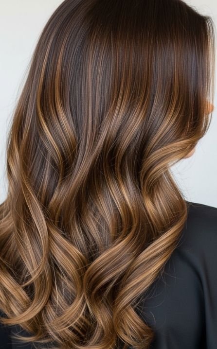 Latest Trends in Chocolate Brown Hair with Warm Highlights 2026