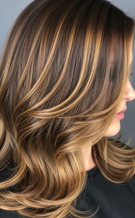 Premium and Luxury Chocolate Brown Warm Highlights