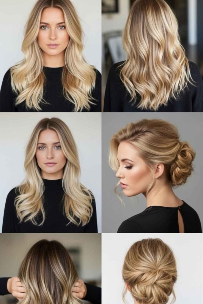 Blonde Balayage Styling Ideas for Different Occasions