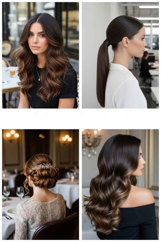 Brunette Hair Styling Ideas for Different Occasions