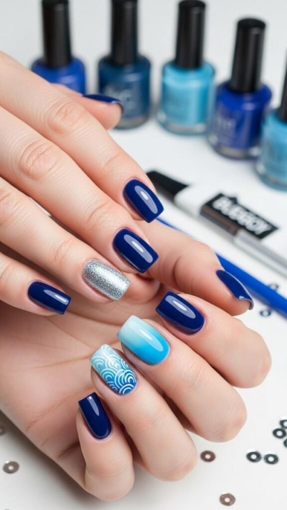 Budget Friendly Blue Nail Ideas for 2026