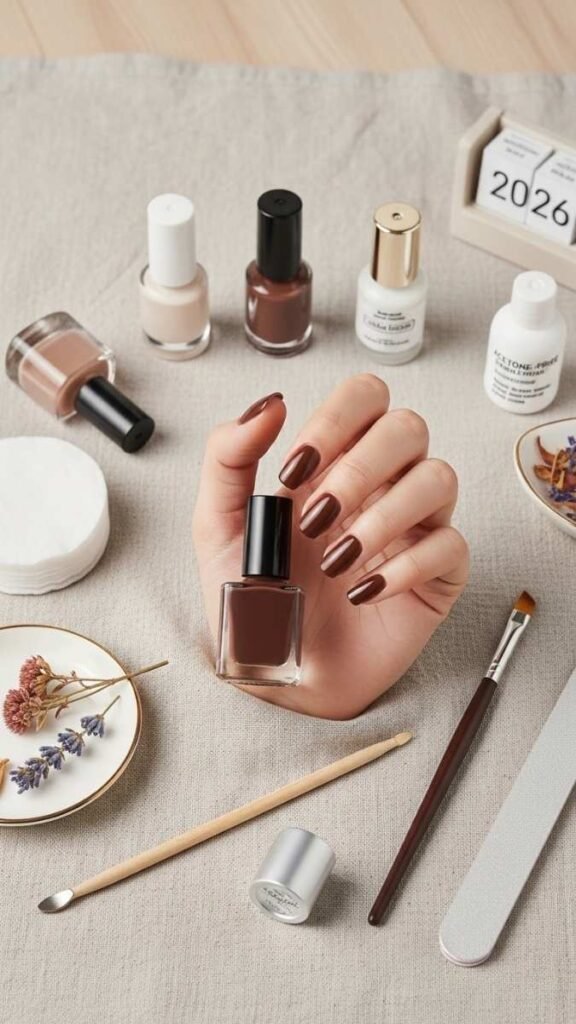 Budget Friendly Brown Nail Ideas