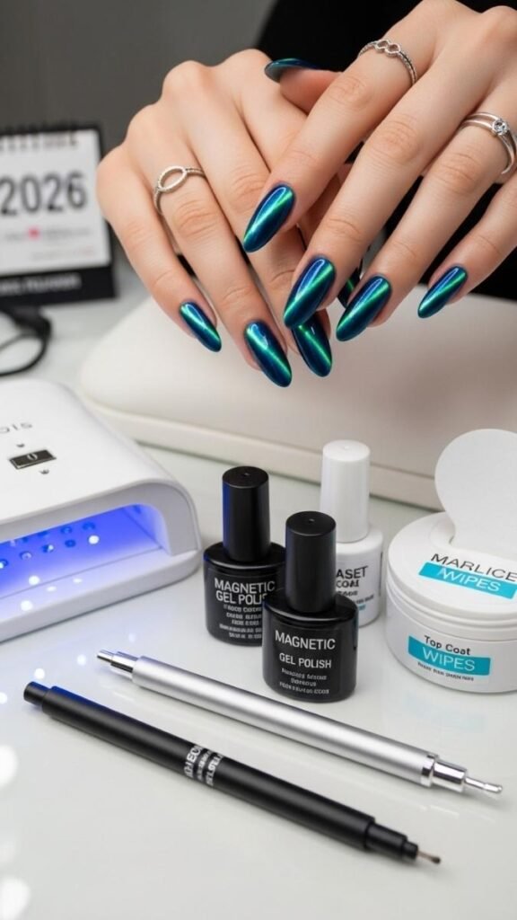 Budget Friendly Cat Eye Nail Ideas