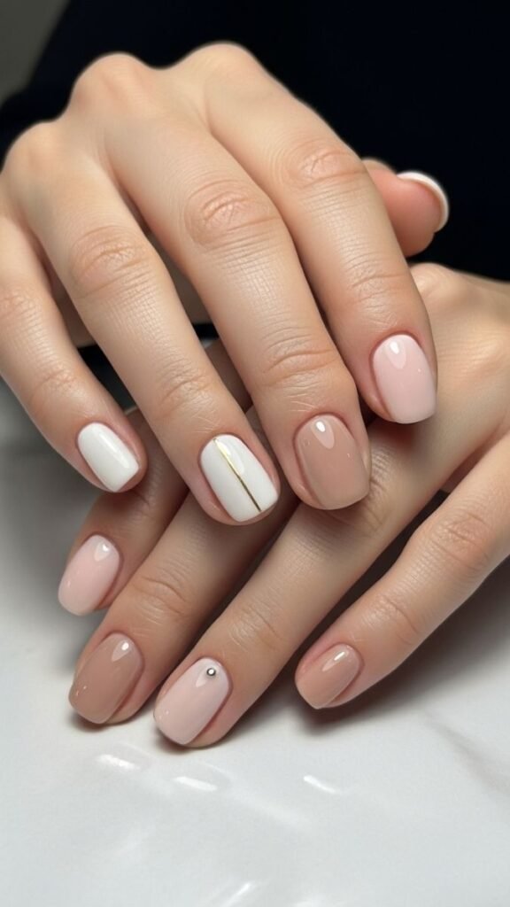 Budget Friendly Neutral Nail Design Ideas