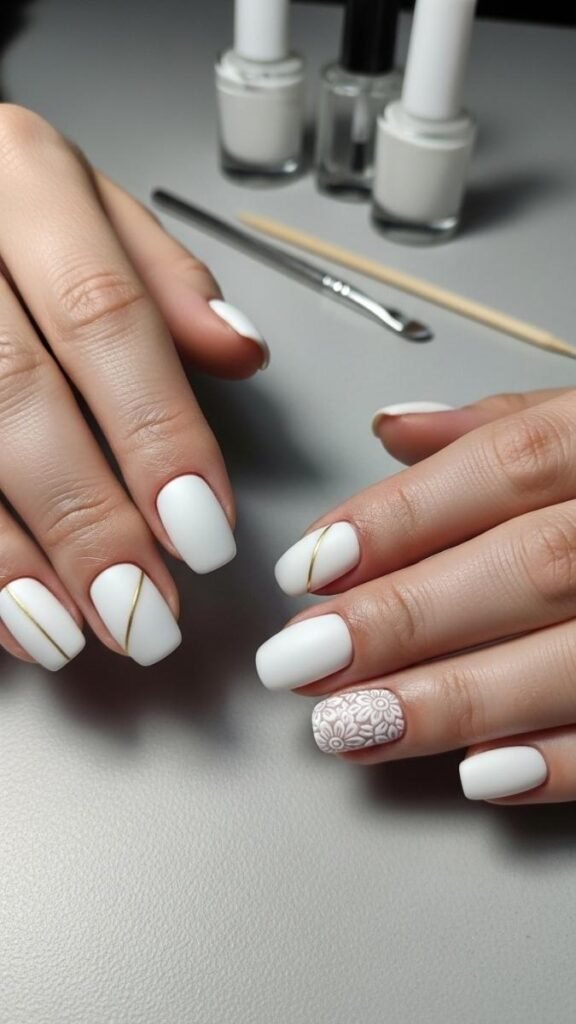 Budget Friendly White Nail Design Ideas
