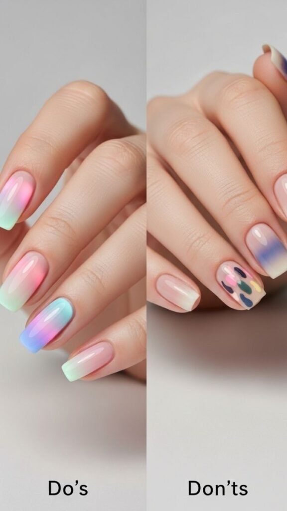 Do's and Don'ts of Aura Nail Designs