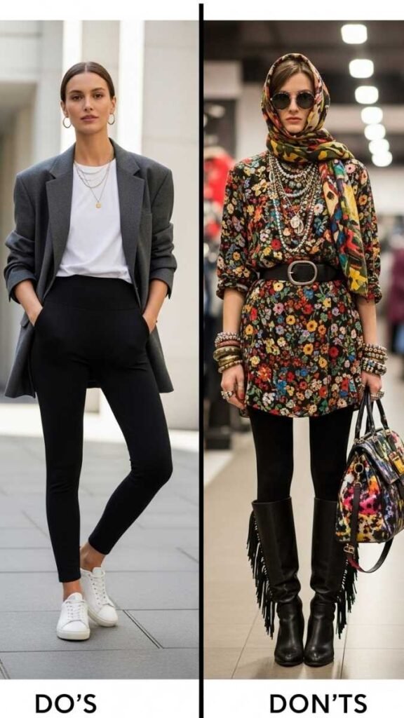 Do's and Don'ts of Legging Outfit Styling