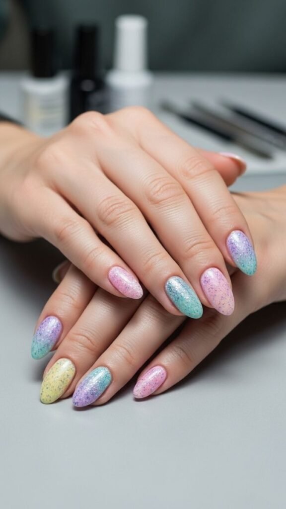 Do's and Don'ts of Pastel Glitter Nails