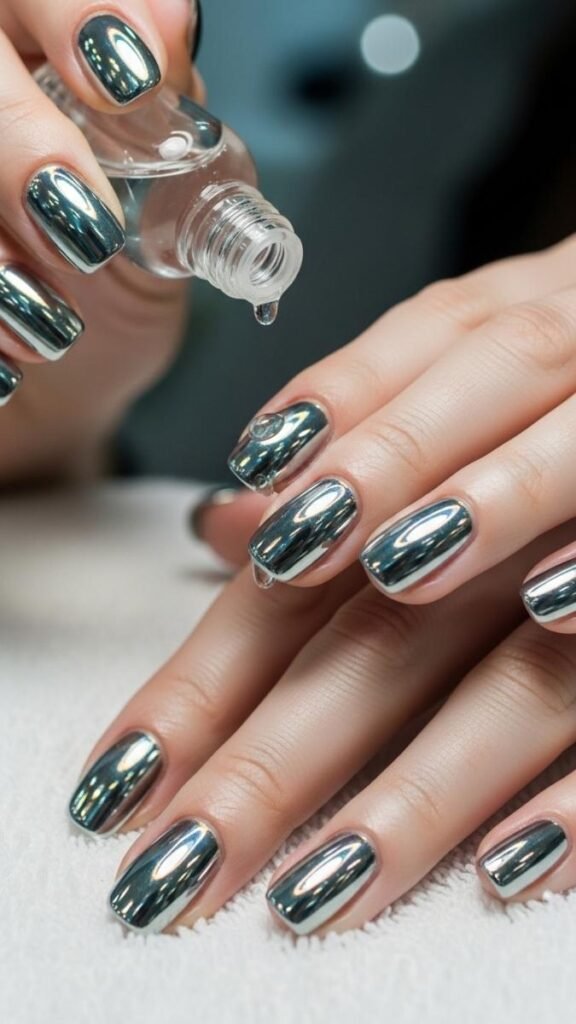 How to Maintain and Care for Chrome Nails