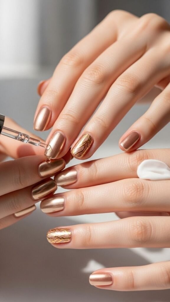 How to Maintain and Care for Gold Nail Designs
