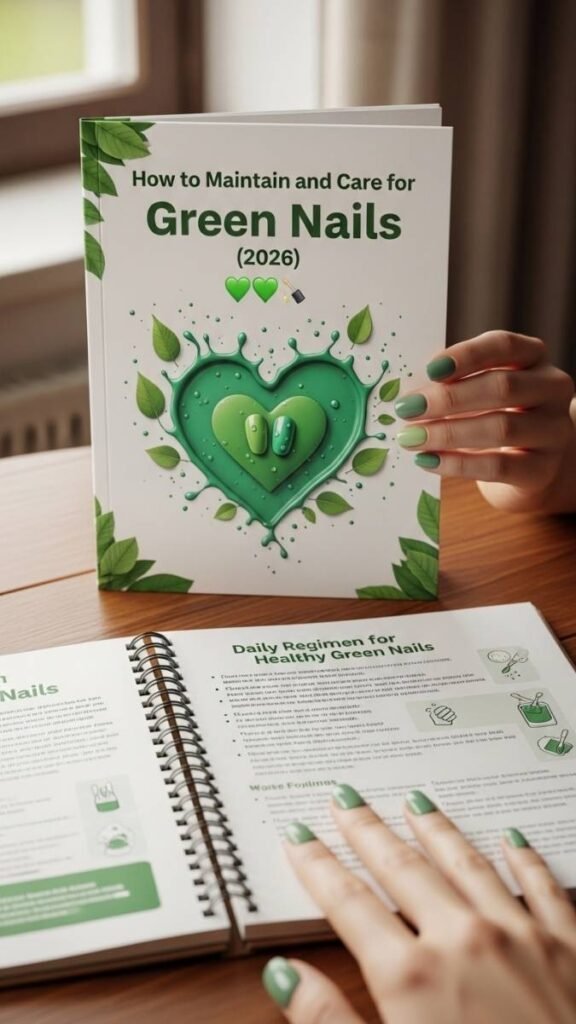 How to Maintain and Care for Green Nails