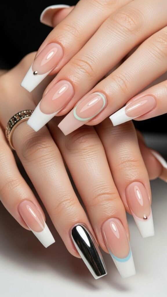 Latest Trends in Coffin Nail Designs 2026 Modern French