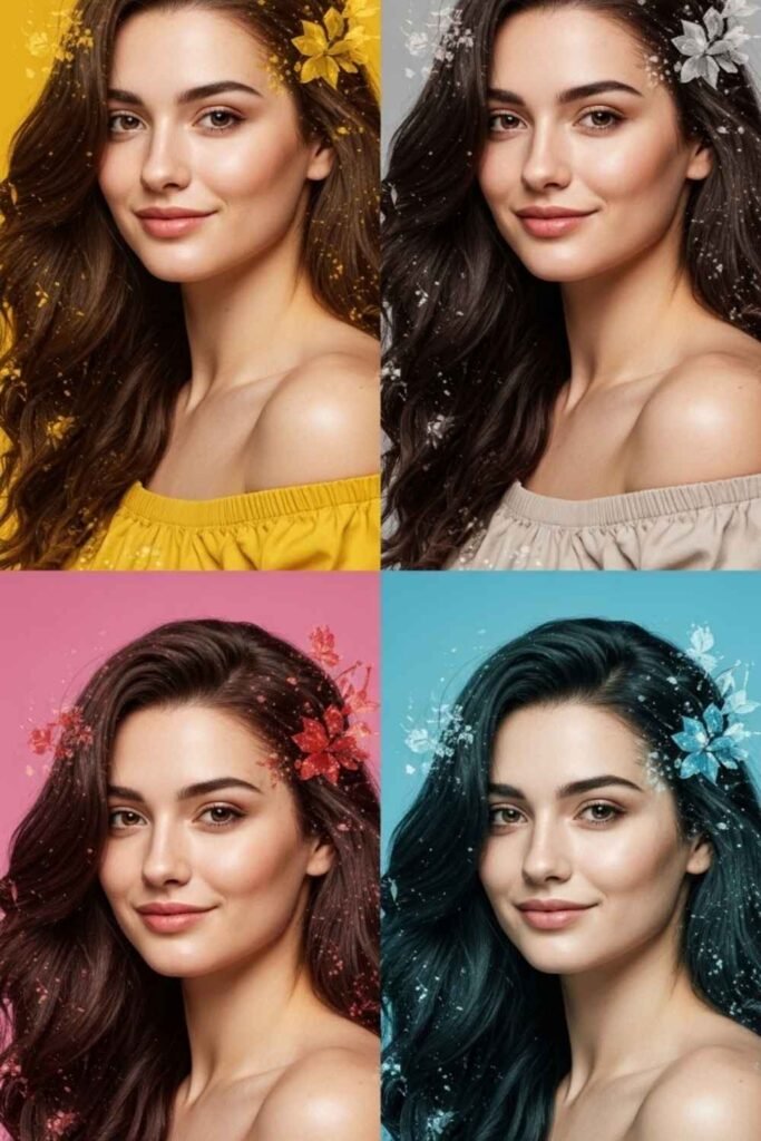 Seasonal Colors and Combinations Dark Brown Hair Through the Year