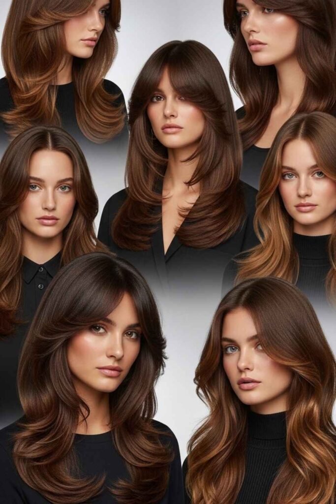 Seasonal Colors & Combinations for Long Layered Hair in 2026