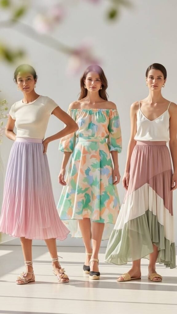Seasonal Colors & Combinations for Spring 2026 Skirt Outfits