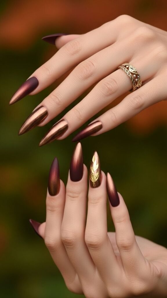 Seasonal Colors and Combinations for Stiletto Nails