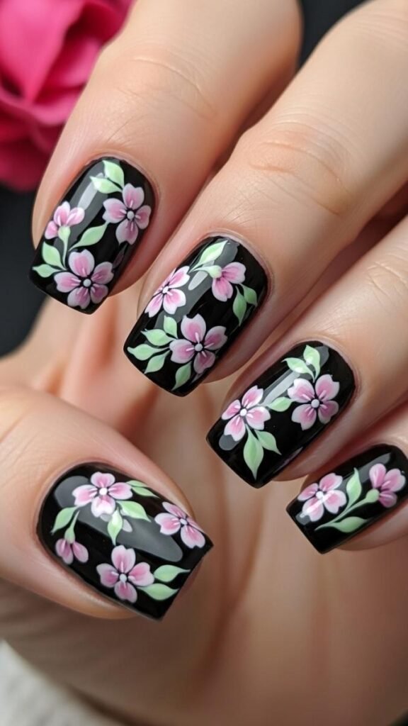 Seasonal Colors & Combinations with Black Nails