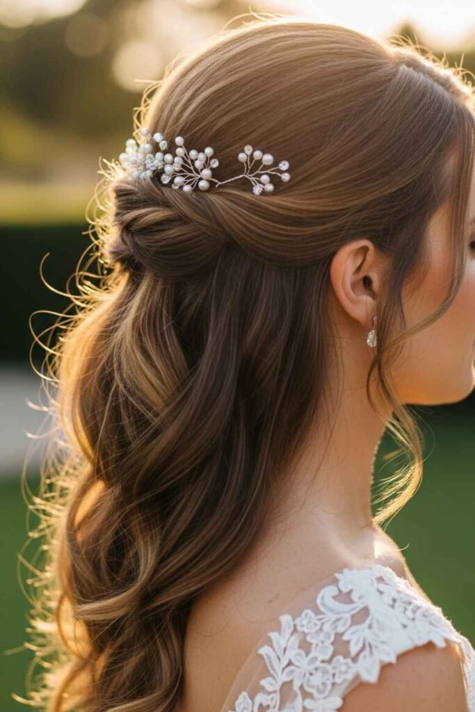 Styling Half Up Half Down Hairstyles for Different Wedding Occasions