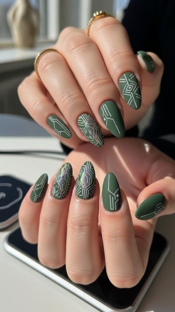 Trend Forecast Green Nails in 2027 and Beyond