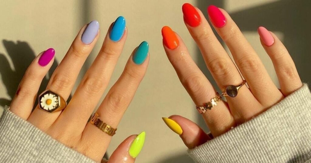 Multicoloured Nail Designs to Brighten Your Manicure