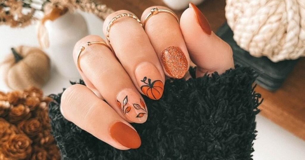 Cute & Playful Fall Nail Ideas