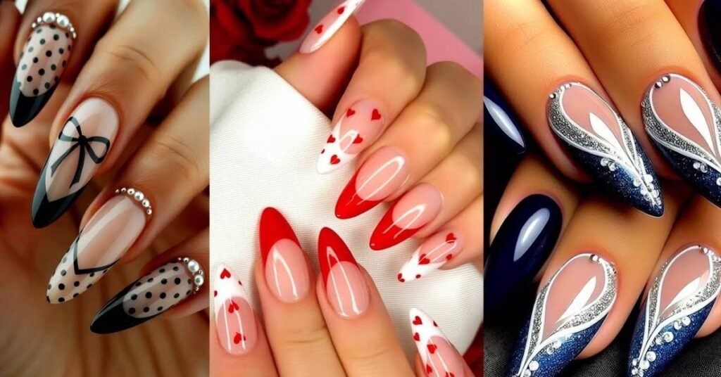 French Nail Designs with Florals and Nature Inspired Art