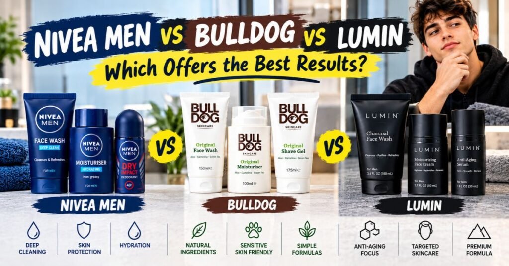 Nivea Men vs Bulldog vs Lumin Which Offers the Best Results
