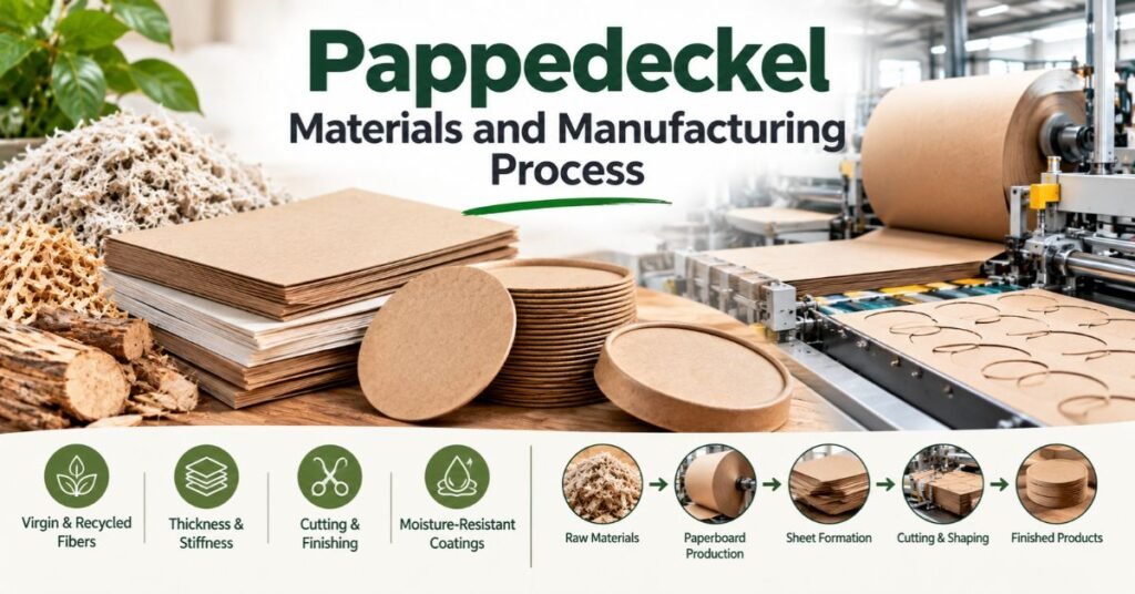 Pappedeckel Materials and Manufacturing Process