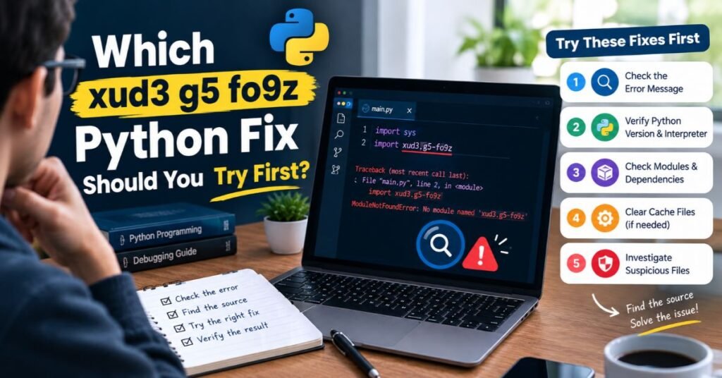 Which xud3 g5 fo9z Python Fix Should You Try First