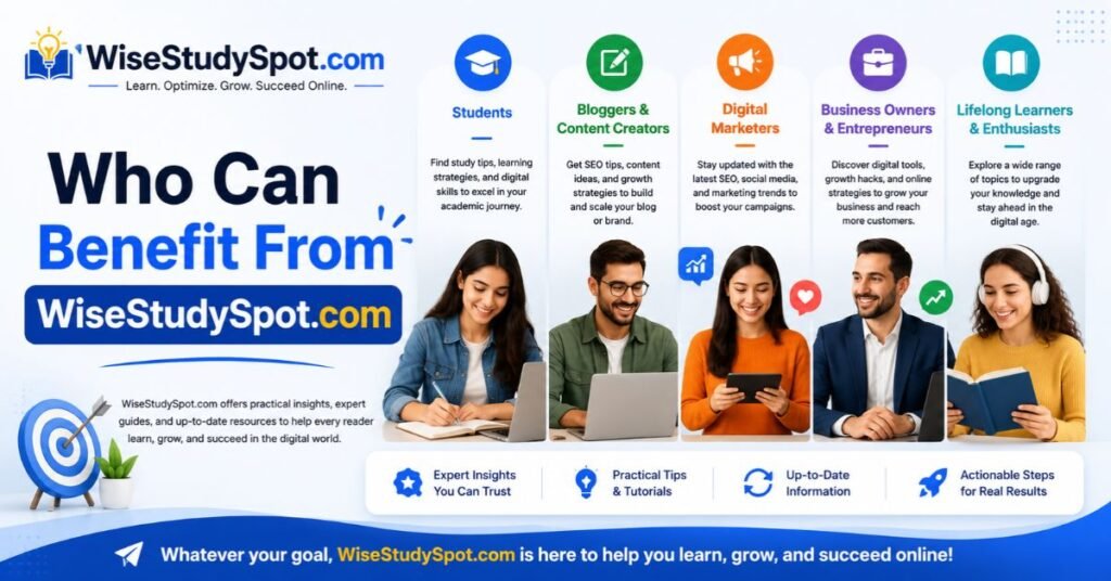 Who Can Benefit From WiseStudySpot com